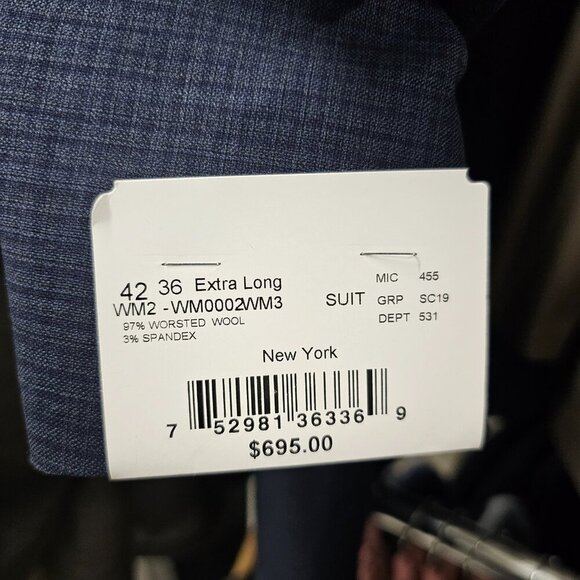 NEW Walter-Morton 42XL Navy Check 2-Button Sport Coat Blazer Jacket P134 - Picture 11 of 11